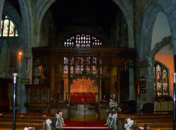 The Interior of St Mary, Prestwich. Photograph supplied by and  Mike Berrell 2012